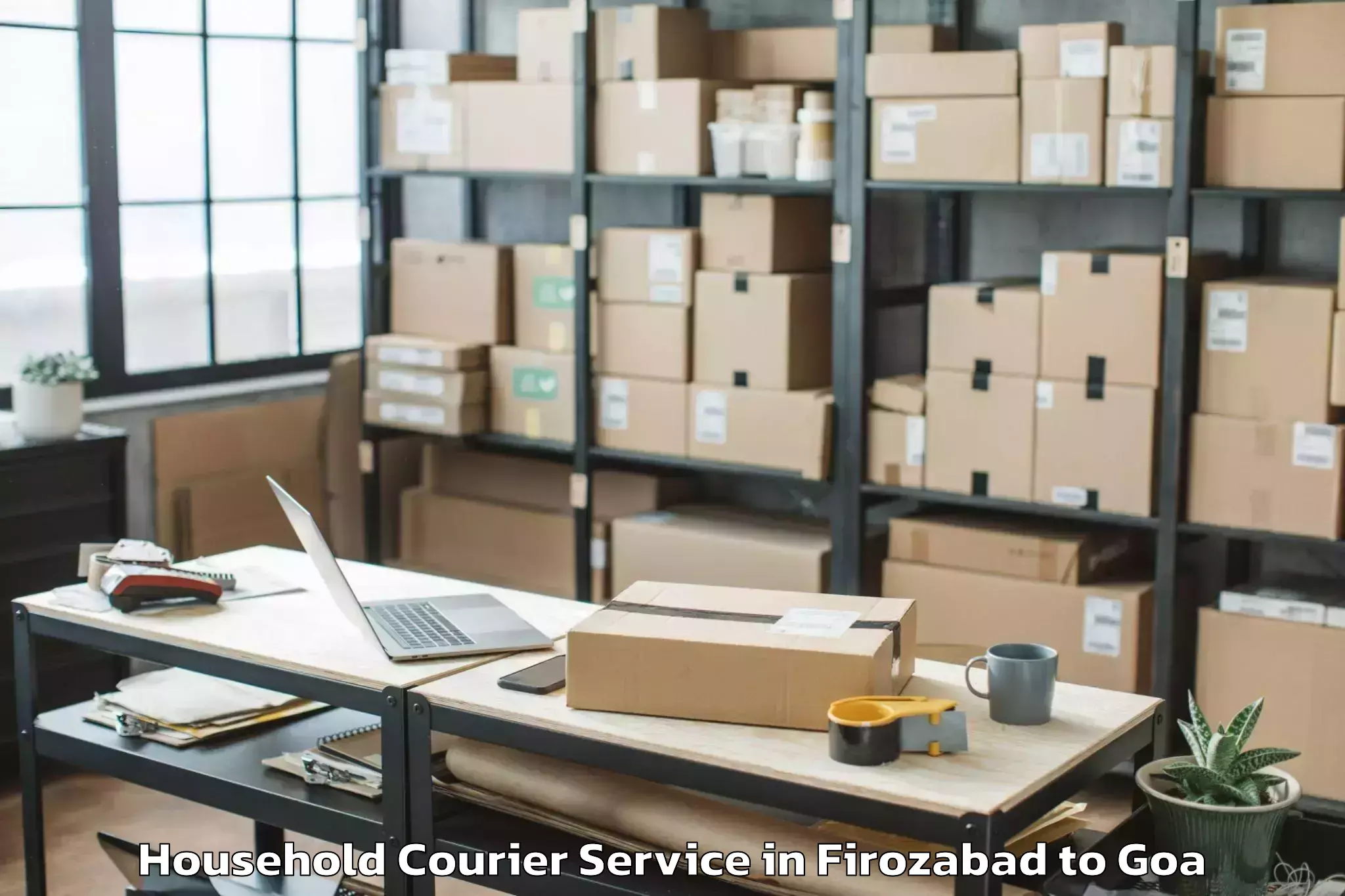 Hassle-Free Firozabad to Goa University Household Courier